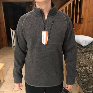 Bnwt Grey Merrell Halfzip Sweater 